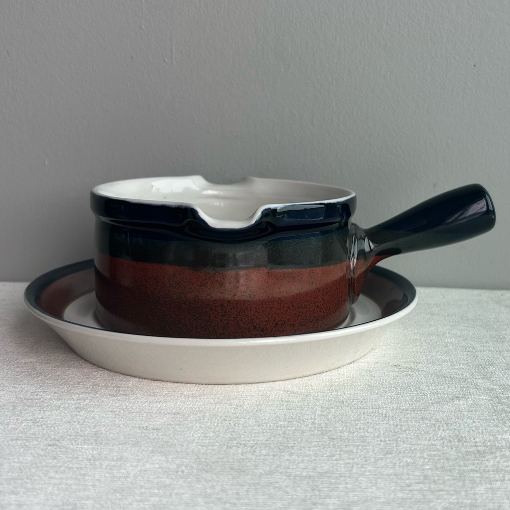MIKASA potter’s art/ben siebel design (japan) vintage stoneware server 2 pc.